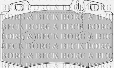 BORG & BECK bbp1756 -  Комплект тормозных колодок, дисковый тормоз